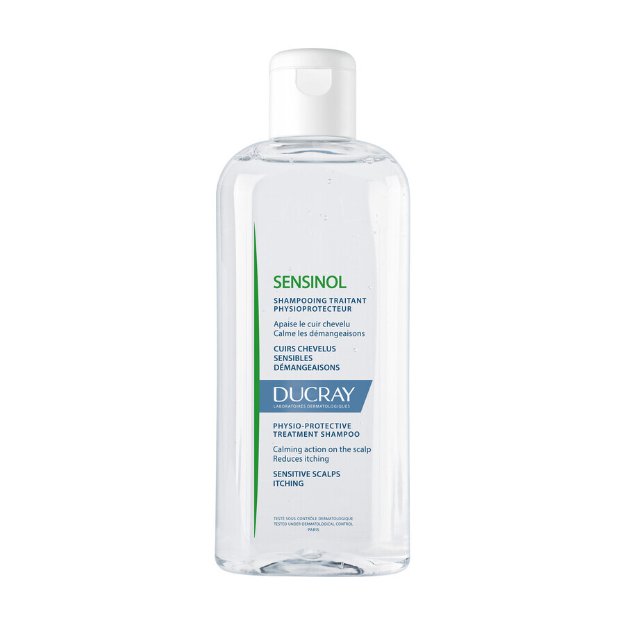 Ducray Sensinol, shampoo per capelli, protezione fisiologica, 200 ml