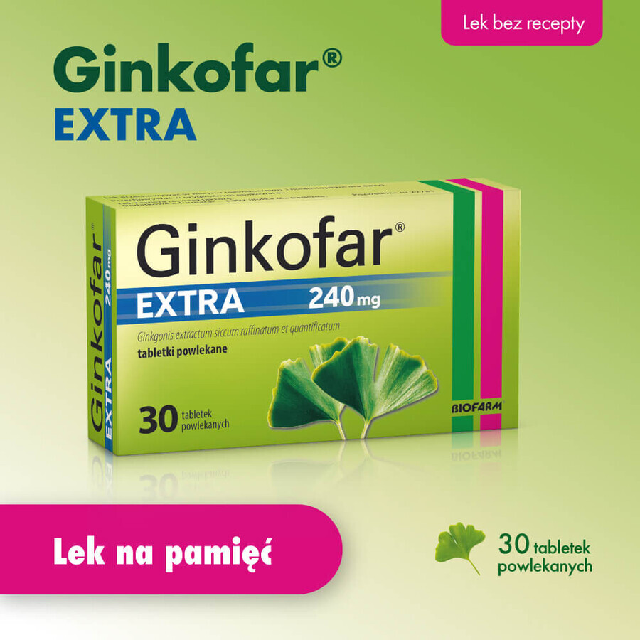 Ginkofar Extra 240 mg, 30 comprimidos