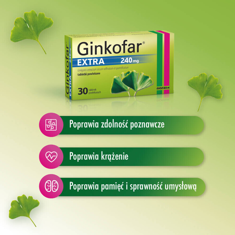 Ginkofar Extra 240 mg, 30 comprimidos