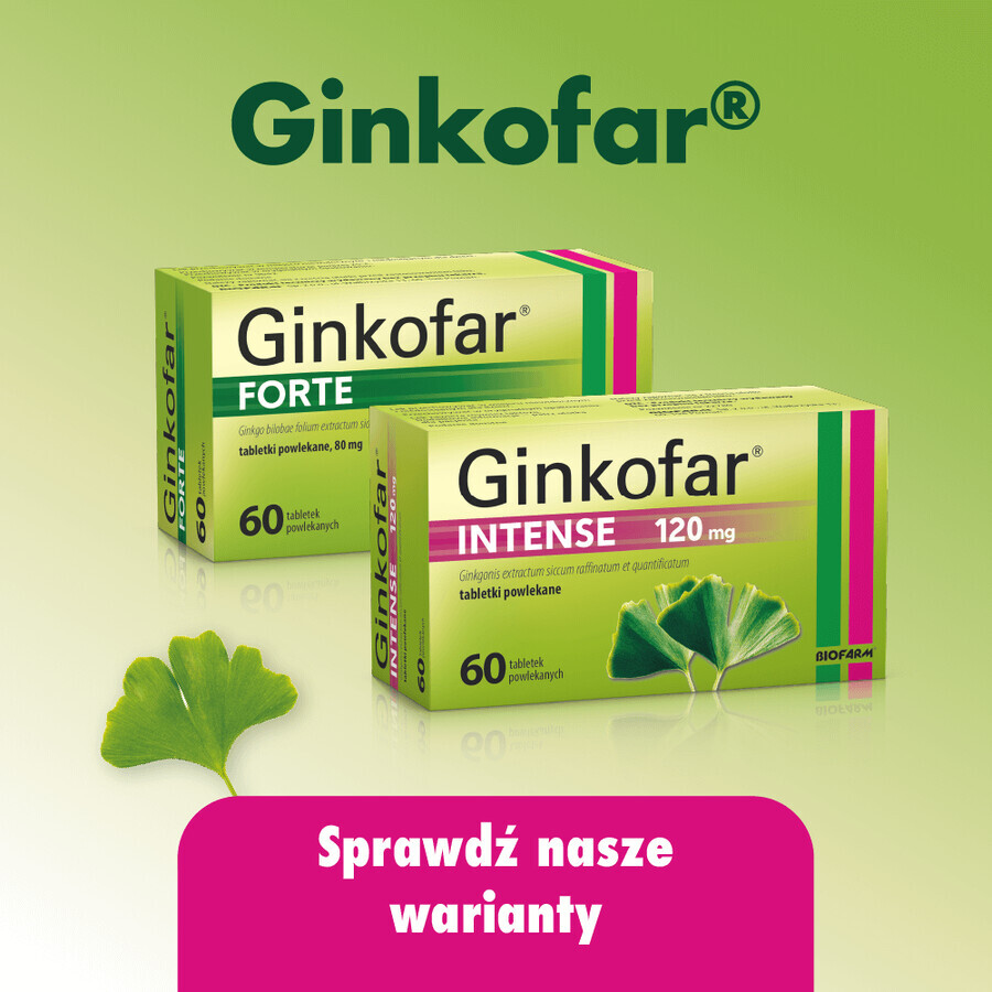 Ginkofar Extra 240 mg, 60 comprimate filmate