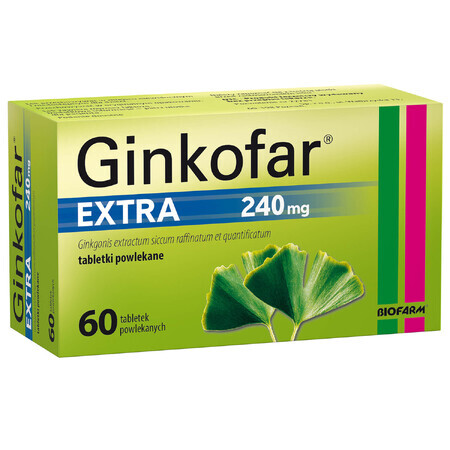 Ginkofar Extra 240 mg, 60 comprimate filmate