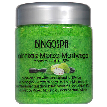 Bingospa, saramură cu minerale din Marea Moartă și extract de suc Noni, 550 g