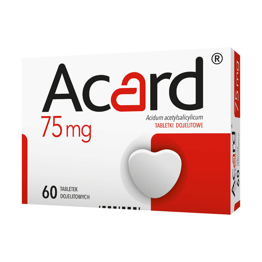 Acard 75 mg, 60 comprimés entéraux