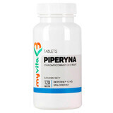 MyVita Piperine standardized extract, 120 tablets