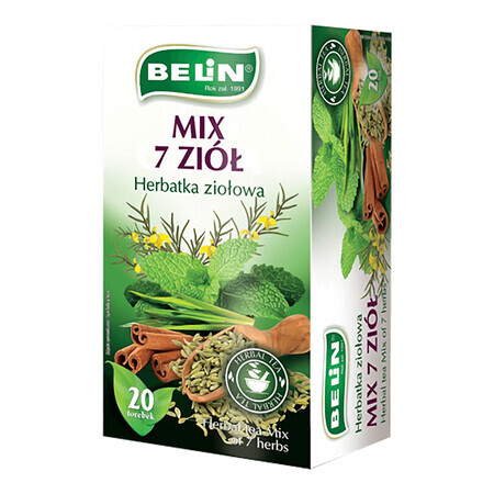 Belin Mix 7 Kräuter, Kräutertee, 1,8 g x 20 Tütchen