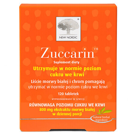 Zuccarine, witte moerbei, 120 tabletten