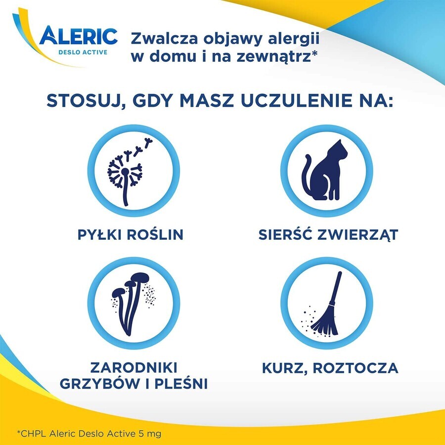 Aleric Deslo Active 5 mg, 10 comprimés à dissolution orale