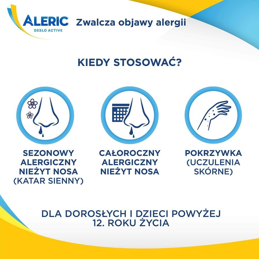 Aleric Deslo Active 5 mg, 10 comprimés à dissolution orale