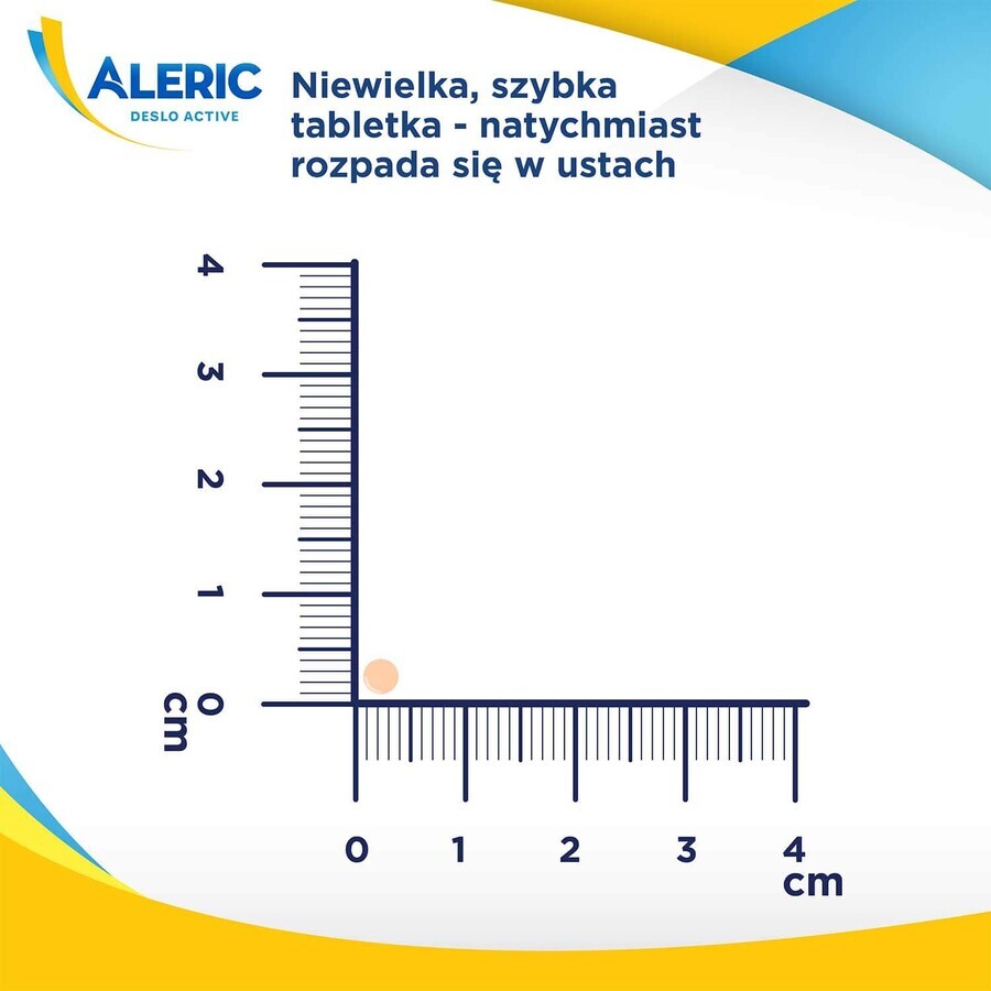 Aleric Deslo Active 5 mg, 10 comprimés à dissolution orale