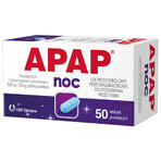 Apap Night 500 mg + 25 mg, 50 comprimate filmate