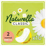 Naturella Classic, maandverband met vleugeltjes, kamille Normaal, 10 stuks