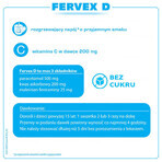 Fervex D 500 mg + 200 mg + 25 mg, granulado para solución oral, 8 sobres