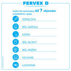 Fervex D 500 mg + 200 mg + 25 mg, granulado para solución oral, 8 sobres