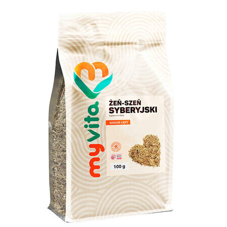 MyVita, Siberische ginseng, gesneden wortel, 100 g