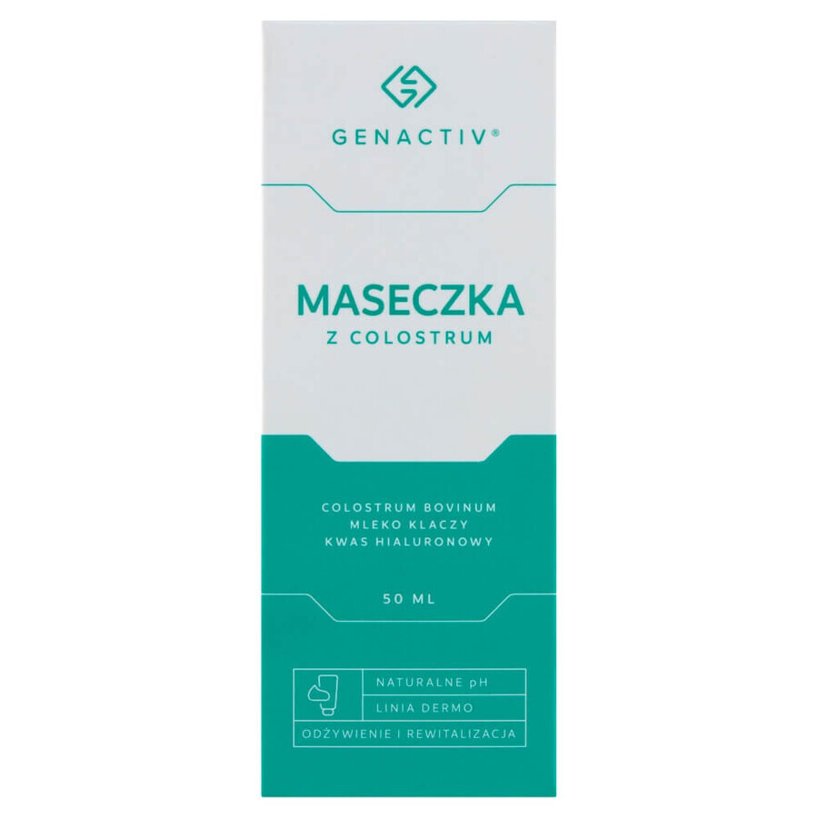 Genactiv, mască facială cu colostru, 50 ml