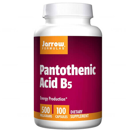 Jarrow Formulas Pantothensäure B5, Pantothensäure 500 mg, 100 Kapseln