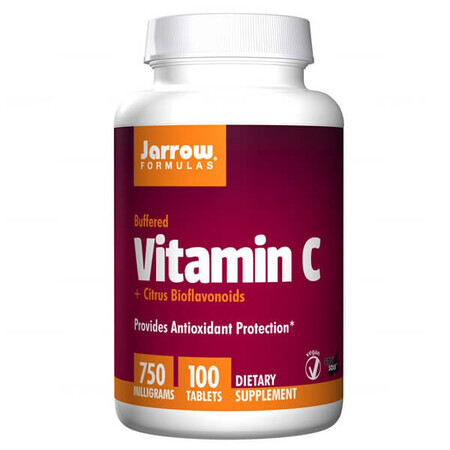 Jarrow Formulas Vitamine C tamponnée + Bioflavonoïdes d'agrumes, 100 comprimés