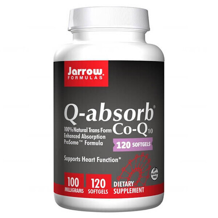 Jarrow Formulas Q-absorb, Coenzym Q10 100 mg, 120 Kapseln