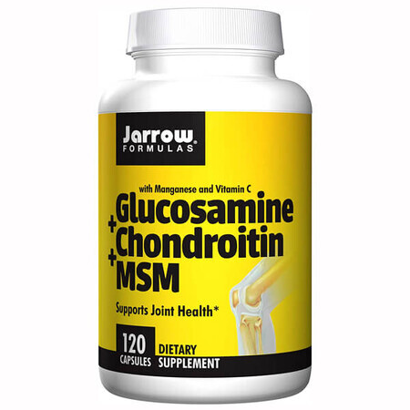 Jarrow Formulas Glucosamin + Chondroitin + MSM, 120 Kapseln