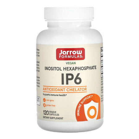 Jarrow Formulas IP6, Inositolhexaphosphat 500 mg, 120 pflanzliche Kapseln