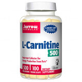 Jarrow Formulas L-Carnitine 500, L-Carnitine, 100 vegetable capsules