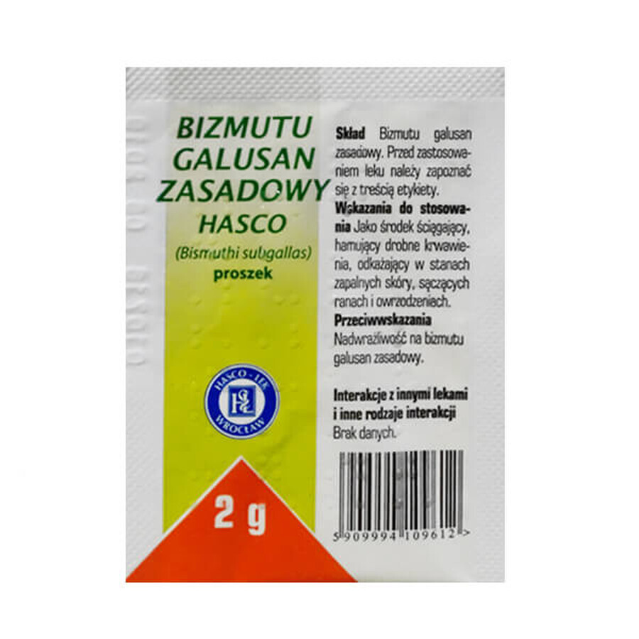 Hasco alkalisches Wismutgallat, Pulver, 2 g