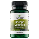 Swanson Bacopa Monniera estratto 10:1, bacopa minore 50 mg, 90 capsule