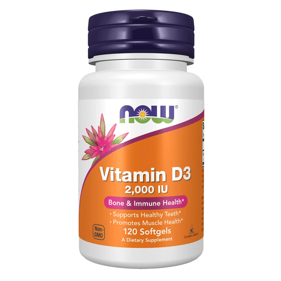 Now Foods, Vitamin D3 2000 IU, 120 capsules