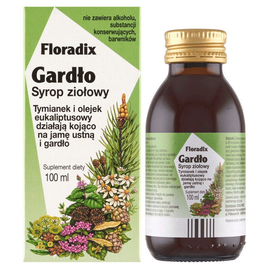 Floradix Throat, Kräutersirup, 100 ml