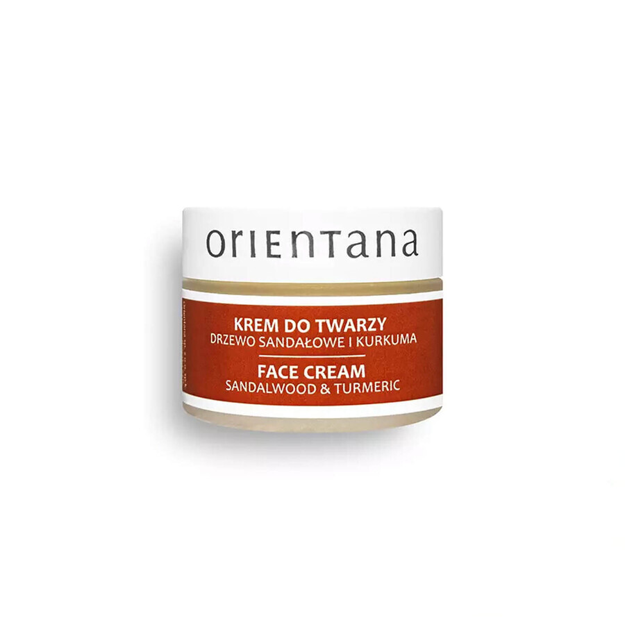 Orientana, day and night face cream, sandalwood and turmeric, 50 g