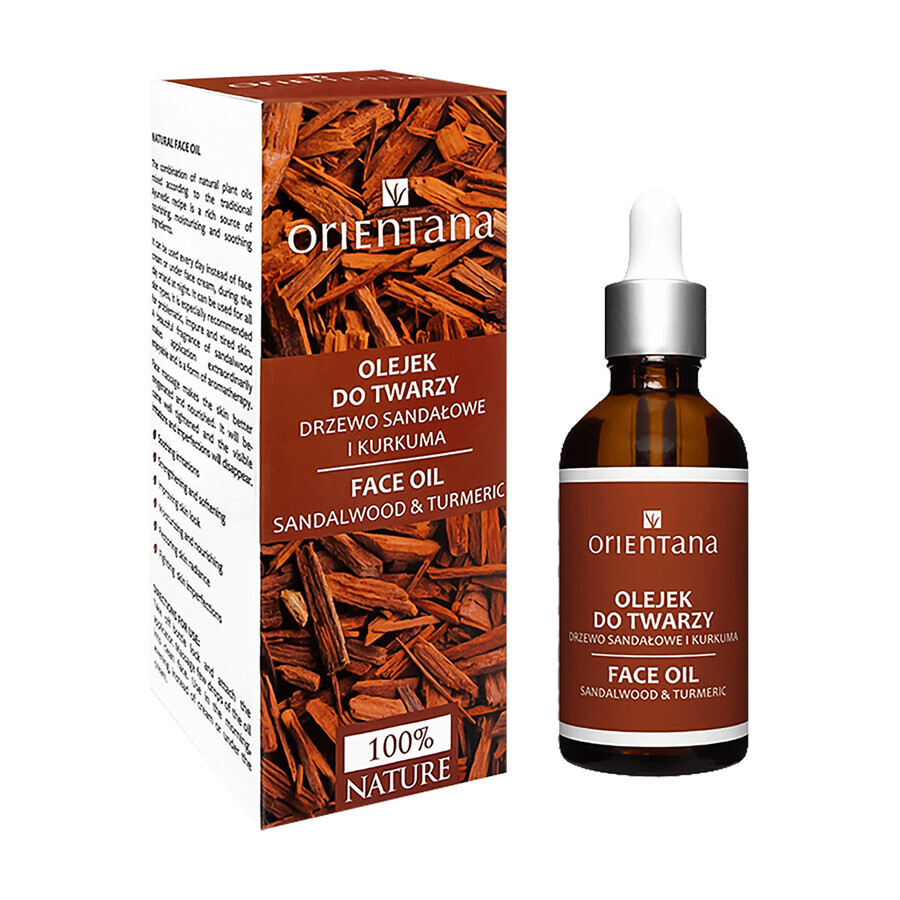 Orientana, Gesichtsöl, Sandelholz und Kurkuma, 50 ml