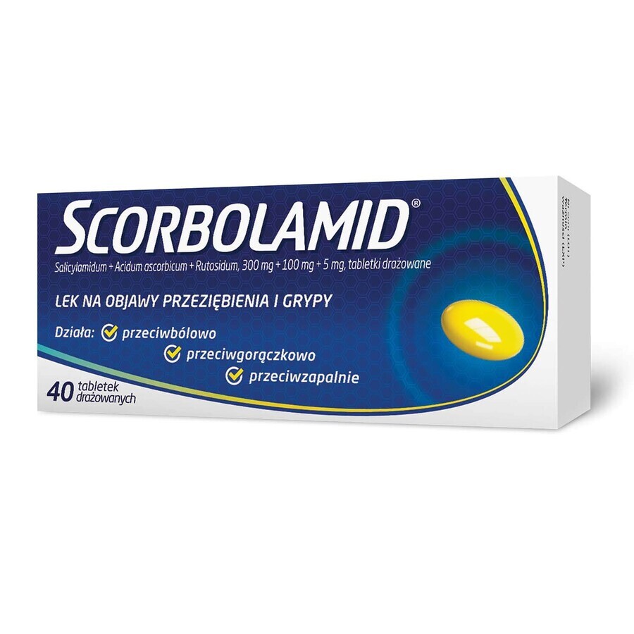 Scorbolamid 300 mg + 100 mg + 5 mg, 40 Reizstofftabletten