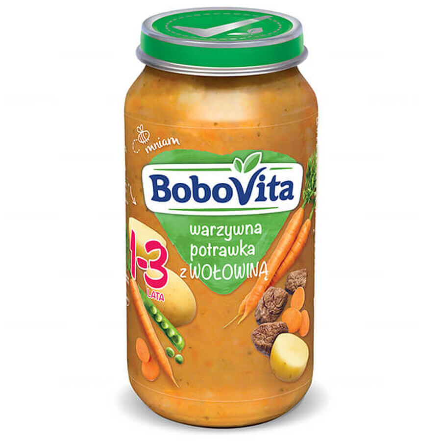 BoboVita Dinner, Gemüseeintopf mit Rindfleisch, nach 12 Monaten, 250 g