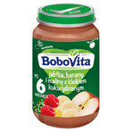 BoboVita Dessert, Apfel, Banane und Himbeere mit Maisgrieß, nach 6 Monaten, 190 g