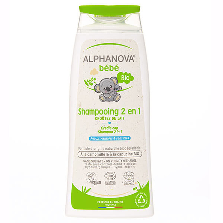 Alphanova Bebe, Bio-Haarshampoo, 200 ml