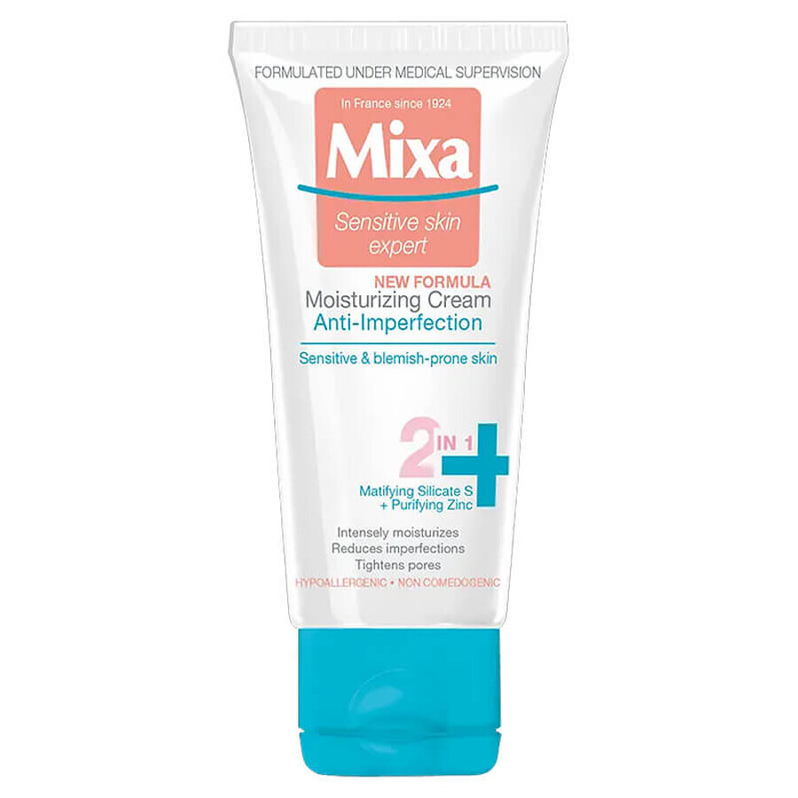 Mixa Anti Imperfection, vochtinbrengende crème tegen onvolkomenheden, 50 ml