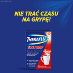 Theraflu Max Grip 1000 mg + 70 mg + 10 mg, Pulver zum Einnehmen, Geschmack: Waldfrüchte und Menthol, 10 Beutel 