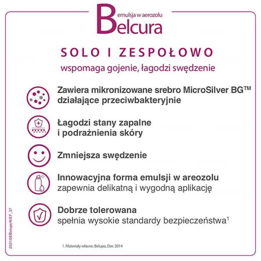 Belcura, Körperspray-Emulsion mit mikronisiertem Silber, 125 ml