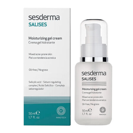 Sesderma Salises, feuchtigkeitsspendendes Gesichtscreme-Gel, 50 ml