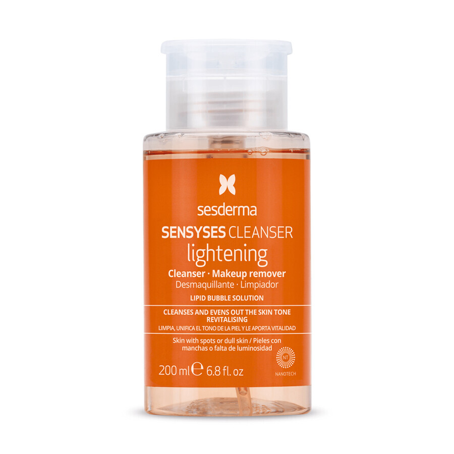 Sesderma Sensyses Lightening, Gesichts-Make-up-Entferner, müde und fahle Haut, 200 ml