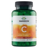 Swanson C, vitamina C 500 mg con rosa canina, 250 compresse a rilascio prolungato