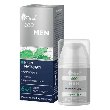 AVA Eco Men, cremă regenerantă, matifiantă, 50 ml