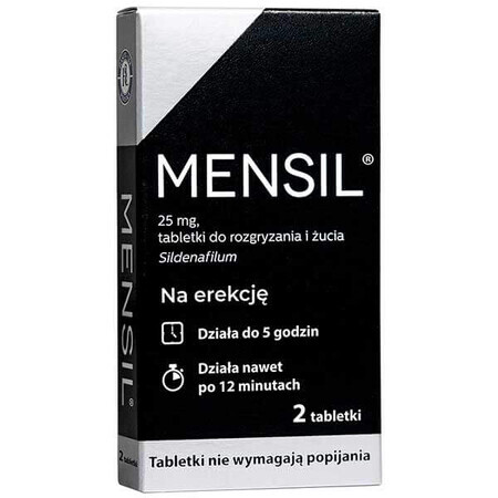 Mensil 25 mg, 2 kauwtabletten