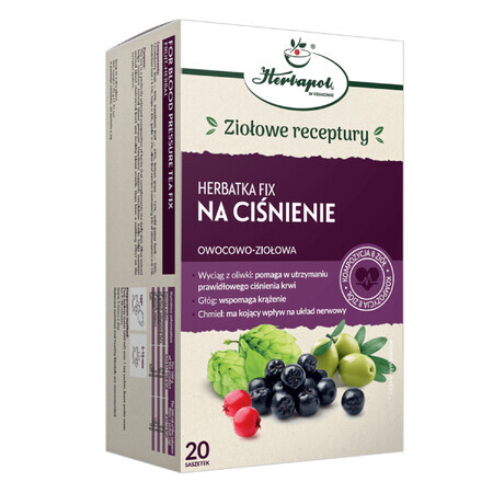 Herbapol Na Ciśnienie, Kräuter- und Früchtetee, 2 g x 20 Portionsbeutel