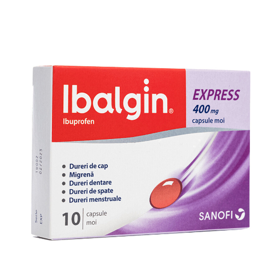 Ibalgin Express 400 mg, 10 Kapseln, Sanofi