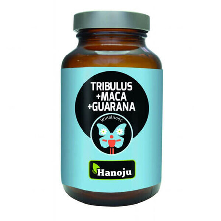 Hanoju Tribulus + Maca + Guarana, 90 capsules