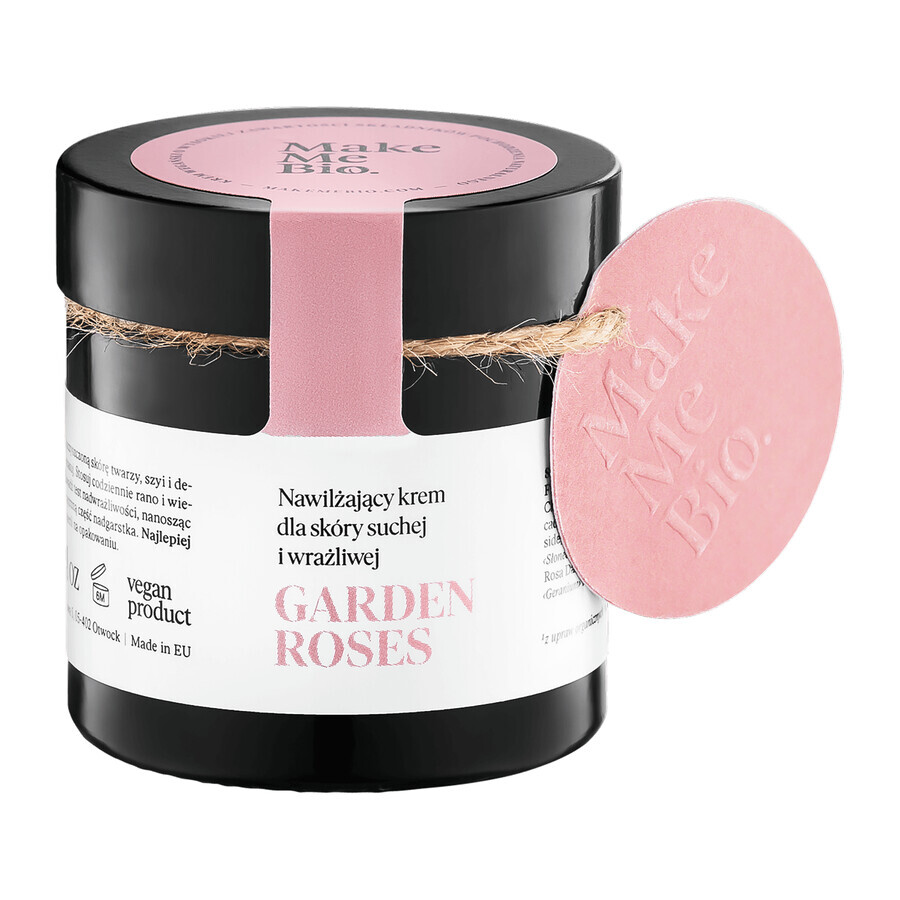 Make Me Bio Garden Roses, moisturizing cream for dry and sensitive skin, 60 ml