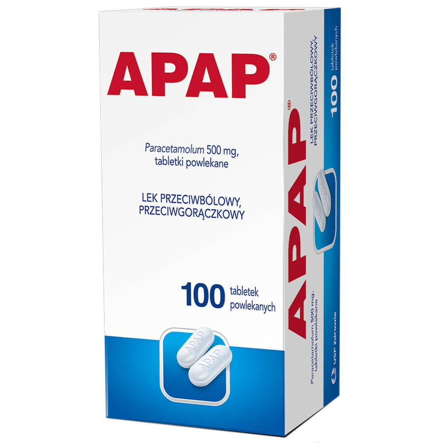 Apap 500 mg, 100 Filmtabletten