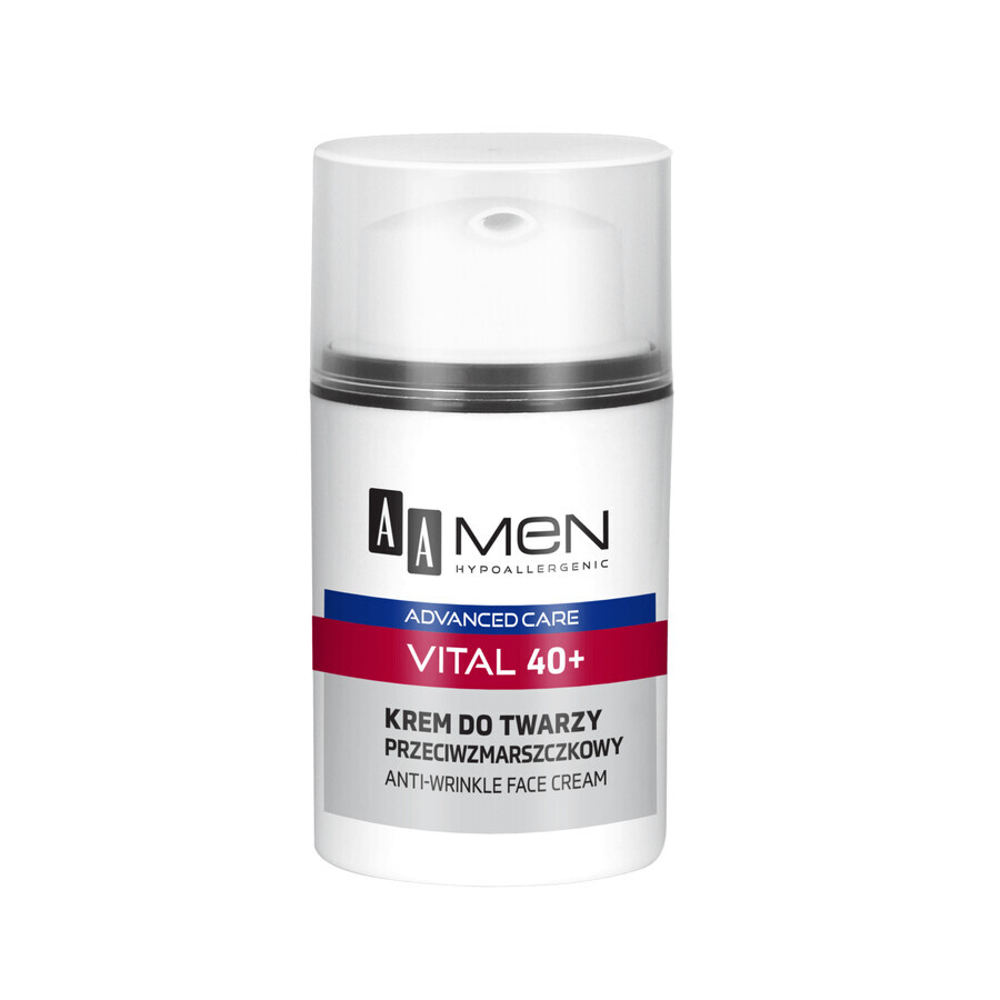 AA Men Advanced Care Vital 40+, Anti-Falten-Gesichtscreme, 50 ml