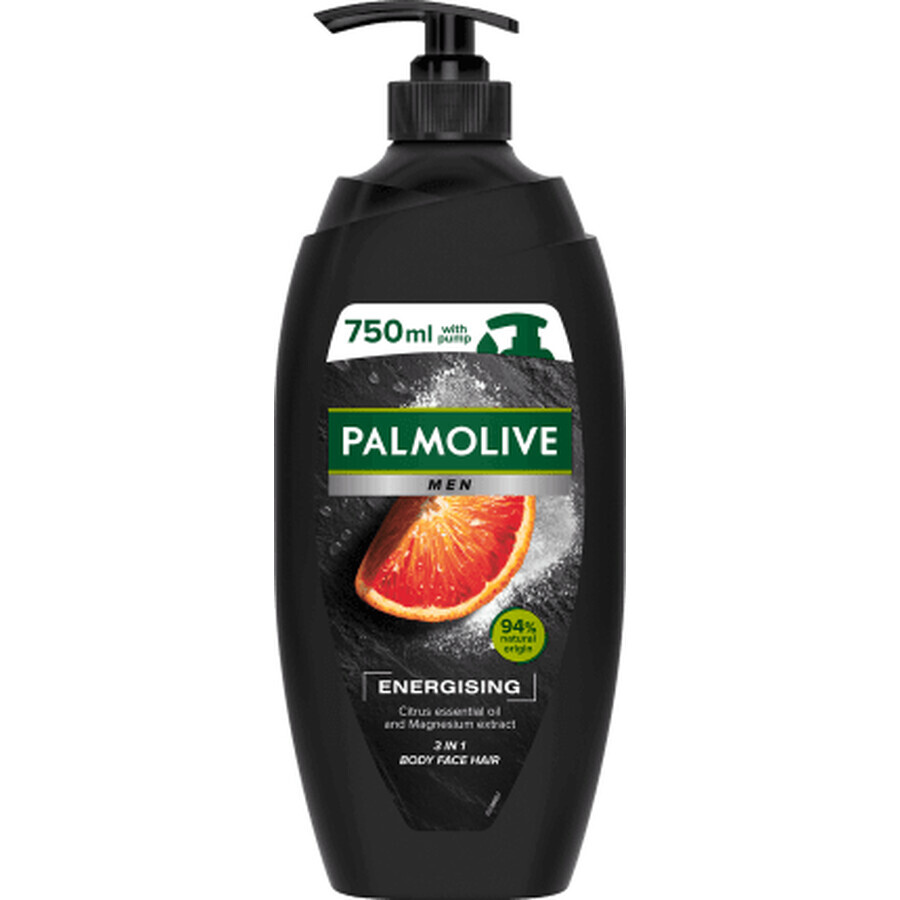 Palmolive Men, Gel douche 3-en-1, Energisant, 750 ml